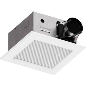 110-130CFM Bathroom Exhaust Fan: 0.8-1.2 Sones 30W Ceiling Mount Shower Ventilation Fan With Grille for Bath and Home, 120V, White, Wet Rated, ETL Certified