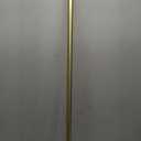 Heavy Duty Curtain Rods for Window 48-84", Telescoping Decorative Curtain Rod with Cap Finials, Adjustable 1 Inch Diameter Single Window Rods 48 to 84 Inch, Antique Brown Single Drapery Rod, Gold