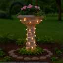 Novelty Lights 7 Feet 20 LED String Light, Warm White on White Wire, 4" Spacing Short Fairy Lights, Connectable End-to-End, UL Listed for Indoor/Outdoor