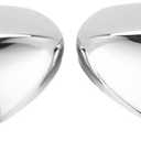 Left and Right Chrome Exterior Door Mirror Covers for Dodge Grand Caravan 2008-2018 for Chrysler Town & Country 2008-2016 for VW Routan 2009-2014