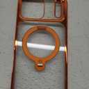 CASEKOO Cosmic Orange Glossy for iPhone 17 Pro Max Case [360 Spin Magnetic Stand][Fit for MagSafe][17FT Military Protection] Slim Polished for iPhone 17 Pro Max Case with Stand 6.9'', Cosmic Orange