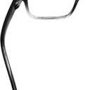 (Must Buy Both Eye) Black Clear-Left Eye +2.50 Reading Glasses with Different Strength for Each Eye