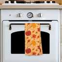 Giosve Fall Pumpkin Kitchen Towels, Farmhouse Rustic Autumn Pumpkin Maple Leaf Decorative Hand Towels for Bathroom, Fall Dish Tea Towel for Kitchen Decor, Autumn Bathroom Decor, 16x24 Inch