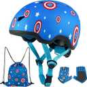 Toddler Bike Helmet with Gloves and Backpack Set, for Baby Infant to Kids, Adjustable Boys Girls Bike Helmet for Bicycle/Scooter/Skateboard/Roller Skate, X-Small: 40-45 cm /15.7-17.7"