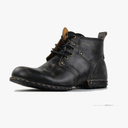 OSSTONE Moto Boots for Men Fashion lace-up Leather Chukka Boots Casual Shoes OS-6015-2-retro-brown-US-R