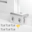 Window Locks, 6 Sets Sliding Window Locks, Sliding Door Lock, Childproof Safety Window Lock Clamps Window Bar or Home School and Office Yellow