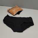 INNERSY Womens Underwear Cotton Hipster Panties Regular & Plus Size 6-Pack (X-Large, Black)