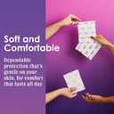 August Regular Cotton Menstrual Pads, 36-Pack Ultra Thin Pads with Wings, Hypoallergenic Sanitary Napkins with Organic Cotton Topsheet, Compostable Wrappers, Toxin Free, Fragrance Free