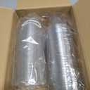 AOZITA 50 Sets, 9 oz Clear Plastic Cups with Dome Lids (No Hole) - Disposable Cups for Ice Cream,Cake,Fruit,Parfait, Dessert, Pudding and Jello Shot