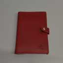 Jack&Chris Genuine Leather Passport Holder For Travel, RFID Blocking Handmade Passport Holder with Card Case Organized & Safe, Quality Travel Essentials for Women and Men for Gifting, Red