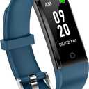 Pedometer Watch for Walking, No Bluetooth No App/Phone Required, Simple Fitness Tracker for Women Men, Step Counter/Tracker with Calories & Distance IP68 Waterproof, Blue