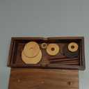 Tower of Hanoi Game Gift Wooden Puzzle Brainteaser Hanoi Tower 9 Rings Logic Games Brain Teaser Learning Intellectual Thinking Toy Premium Rosewood