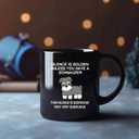 Silence is Golden Unless You Have A Schnauzer Dog Mom Dad Pet Lover Animal Lover Coffee Ceramic Mug (Black, 11 oz)
