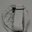 Lukovee Pet Sling, Hand Free Dog Sling Carrier Adjustable Padded Strap Tote Bag, Shoulder Bag with Safety Belt & Front Pocket for Small Dog Cat Puppy (Grey-WY,S) (B2- Grey (Knitted Fabric))