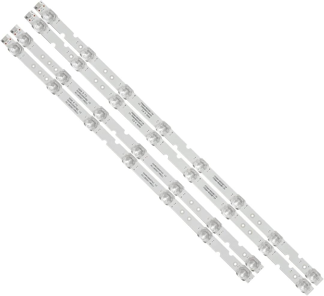 4 Pcs Led Backlight Strips Set Replacement for TCL 55S421 55S423 55S425 55U3800C 4C-LB5507-HR03J 4C-LB5508-HR02J 4C-LB5508-HR03J 4C-LB5508-HR06J 55HR330M07A2 55HR330M07B2 55HR330M08A2