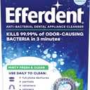 Efferdent Denture Cleaner Tablets  Dental Appliances, Aligners, Mouth Guard, and Retainer Cleaner Tablets, Minty Fresh & Clean, 90 Count