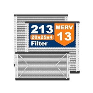 3Pack 213 Replacement Filter Compatible with AprilAire Whole House Air Purifiers Model 1210, 1620, 2210, 2216, 3210, MERV 13 Furnace Filter Replacement, Size 20x25x4 (Actual size: 21.1x24.8x4in)