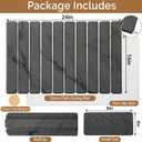 Large Stone Dish Drying Mat for Kitchen Counter, Quick Dry Stone Dishes Mats,Foldable Water Absorbing Diatomaceous Earth Drying Organizer Pad for Plate Rack Bottles Utensils(Dark Gray 24"16" & 8"x4")
