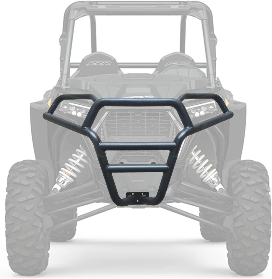 Front Bumper Brush Guard Compatible with 2014+ Polaris RZR XP 1000/4 1000 Protects Entire Front End,Black