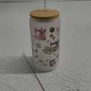 Pfkfo Sewing Gift for Women Friends - 16 Oz Can Glass with Lid and Straw, Quilting Gifts for Quilters 1 pcs