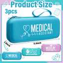 Aliceset 3 Pcs Christmas Nurse Gifts for Women Doctor Nurses Stethoscope Case with Mesh Pockets Nursing Gift for School Nurses Student Hard Stethoscope Box Nurse Week Gifts Accessories