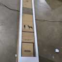 PetSafe Sliding Glass Pet Door - No-Cut DIY Install Doggy Door for Renters - Aluminum Frame - Adjustable Height 75 7/8" to 81" - Ideal for Medium Dogs Up to 40 lb - White