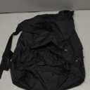 Vorspack Drawstring Backpack Water Resistant String Bag Sports Gym Sack with Side Pocket for Men Women (01-black)