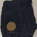 KYEESE Dog Sweater with Leash Hole Warm Pullover with Reflective Yarn for Small and Medium Dogs Male Soft Knit Pullover Boy Dog Coats Cozy Lightweight Thick Sweater,Navy Blue,Large (L (30-45lbs))