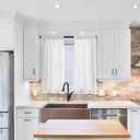 Linen Textured Semi Sheer Kitchen Tiers Curtains, 30 Inches Long, Rod Pocket Cafe Drapes for Bathroom, Laundry Room, RV (2 Panels, White, 30" W x 30" L)