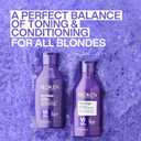 Redken Blondage Color Depositing Purple Conditioner For Blonde Hair - Tones & Moisturizes Brassy Hair