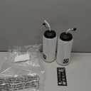 50 Strong 1 Liter Water Bottle with Straw  2-Pack Easy-Squeeze Sports Bottles with Long Straw & Built-In Finger Grip  BPA-Free  Made in USA  Ideal for Hockey, Football, Lacrosse & Boxing