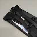 Airplane Foot Hammock, No Collapse Foot Rest for Plane Travel with Extended Adjustment Strap, Portable Desk Foot Hammock with Thickened Foam, Foot Sling Travel Essentials to Relax Your Feet (1 Pc Black)