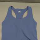 YITTY Active Sports Bra Tank, Tank Top for Women with Built-in Bra, Racerback, Removable Cups, Low-Impact Yoga and Gym (3X, Elemental Blue)