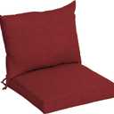 ARDEN Outdoor Dining Chair Cushion, 21 x 21, Rain-Proof, Fade Resistant 21 x 21, Ruby Red Leala