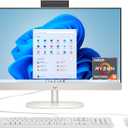 HP 24 inch All-in-One Desktop PC, FHD Display, AMD Ryzen 5 7520U, 8 GB RAM, 256 GB SSD, AMD Radeon Graphics, Windows 11 Home, 24-cr0002 (2024)