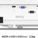 BenQ WXGA Business Projector (MW560C) - DLP - 4,000 Lumens High Brightness - 20,000:1 High Contrast Ratio - HDMI, VGA - Auto Keystone Correction - Simple Setup - SmartEco Technology