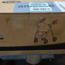 VOCIC Walkers for Seniors, Z21 Rollator Walker with Seat Supports 350lb, 8" Big Wheels for All Terrain, Ergonomic Arc Seat & 6" Ultra Backrest Foldable Walker, Dual Height Adjustment, Lightweight 2025