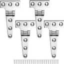 Heavy Duty Marine Boat T Hinges 316 Stainless Steel, 4 x 2.16 Inch, Sturdy Deck Cabinet Door Hinges with Screws (Pack of 4)