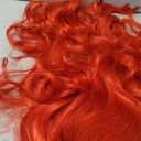 Colorful Queen Red Wigs for Women 26 Inch Long Red Wig Curly Wavy Wig Natural Looking Synthetic Lace Wig for Daily Party Use Halloween Cosplay