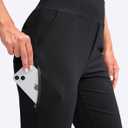 YYV Women's Golf Pants Stretch Work Ankle Pants High Waist Dress Pants with Pockets for Yoga Business Travel Casual (Black, S)