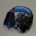 VersionTECH. G2000 Gaming Headset for PS5 PS4 Xbox One Controller,Bass Surround Noise Cancelling Mic, Over Ear Headphones with LED Lights for Mac Laptop Xbox Series X S Nintendo Switch NES PC Games