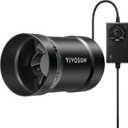 VIVOSUN 4 Inline Booster Duct Fan with Speed Regulator, 130 CFM Quiet Exhaust Fan for HVAC Ventilation in Grow Tents, Basements, Bathrooms, Kitchens, and Attics