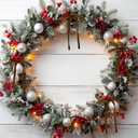 24 Pcs Browm Velvet Christmas Tree Bows Vintage Velvet Ribbon Bows for Christmas Door Garland Vintage Wreath Decor(3/8'' Wide, 5 x 7 inch)