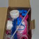 Electric Balloon Pump, Portable 2 Modes Balloon Blower Machine with 14 Balloon Arch Kits, Air Pump for Balloon, Balloon Inflator for Party Decoration (Rose red)