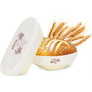 Banneton Sourdough Proofing Basket Kit,10"Round & 11"Oval Proofing Basket with Liners & Covers,Bread Baking Supplies for Home or Professional Sourdough Bakers Baking Tool