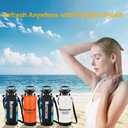 Portable Shower, 2.1Gallon (8L) &10 Spray Modes | Pressurized Beach Shower for Camping Travel & Sand, Camping Shower, Surf Shower, Portable Water Sprayer, Nylon Insulated Cover, Orange