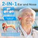 650nm Red Light Therapy Device for Nose & Ear - Portable 2-in-1 Red Light Therapy with Silicone Sleeve, Non-Invasive Nasal & Ear Soothing Device for Personal Wellness, Compact & Easy to Use (Classic)