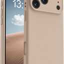 OTOFLY Magnetic for iPhone 17 Pro Case,Compatible with Magsafe,Classic Liquid Silicone Mobile Phone Case,Integrated Camera Control Button,Anti-Scratch Microfiber Lining,Light Coffee Brown