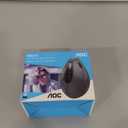 AOC 2.4GHz Ergonomic Mouse, Wireless Bluetooth Vertical Mouse for Work, 4800 DPI Optical Tracking, 5 Adjustable DPI, Quiet Clicks, RGB Light, Compatible with Computer, Laptop, PC, Mac, Desktop - Gray