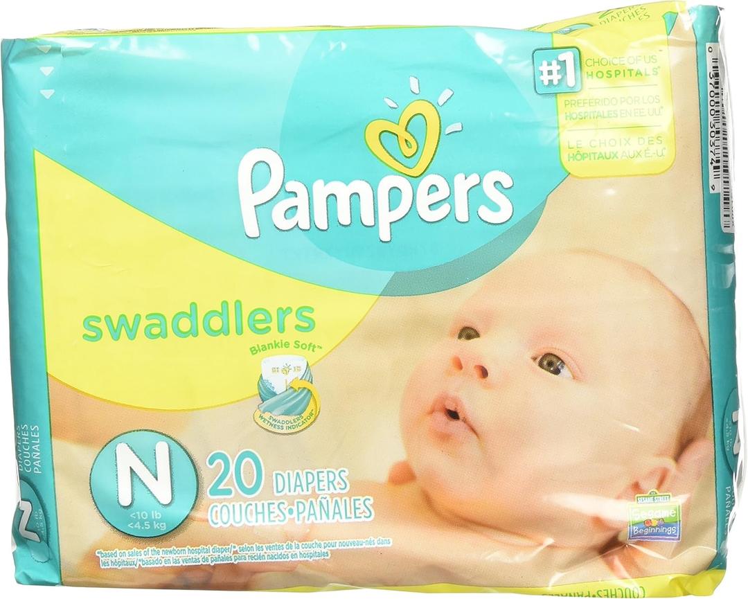 Pampers Swaddlers Newborn (2 packs of 20)